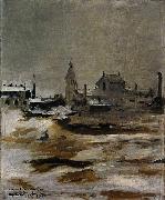 Edouard Manet Effet de neige a Petit Montrouge France oil painting artist